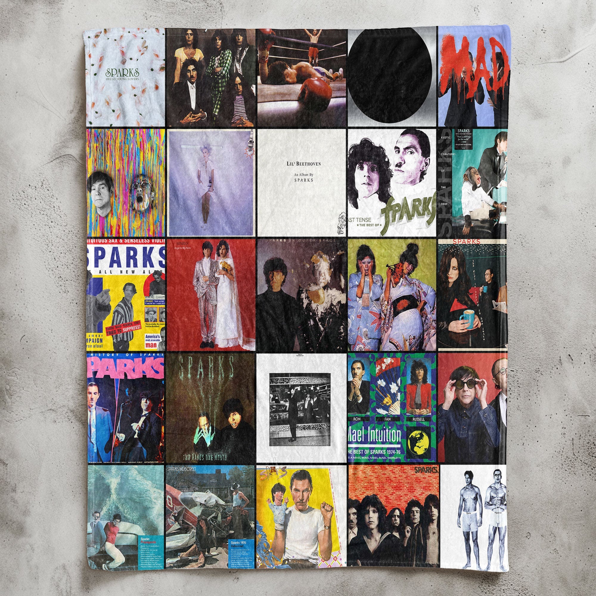 Sparks Sherpa Blanket A Cozy Tribute to Iconic Art & Eccentric Style