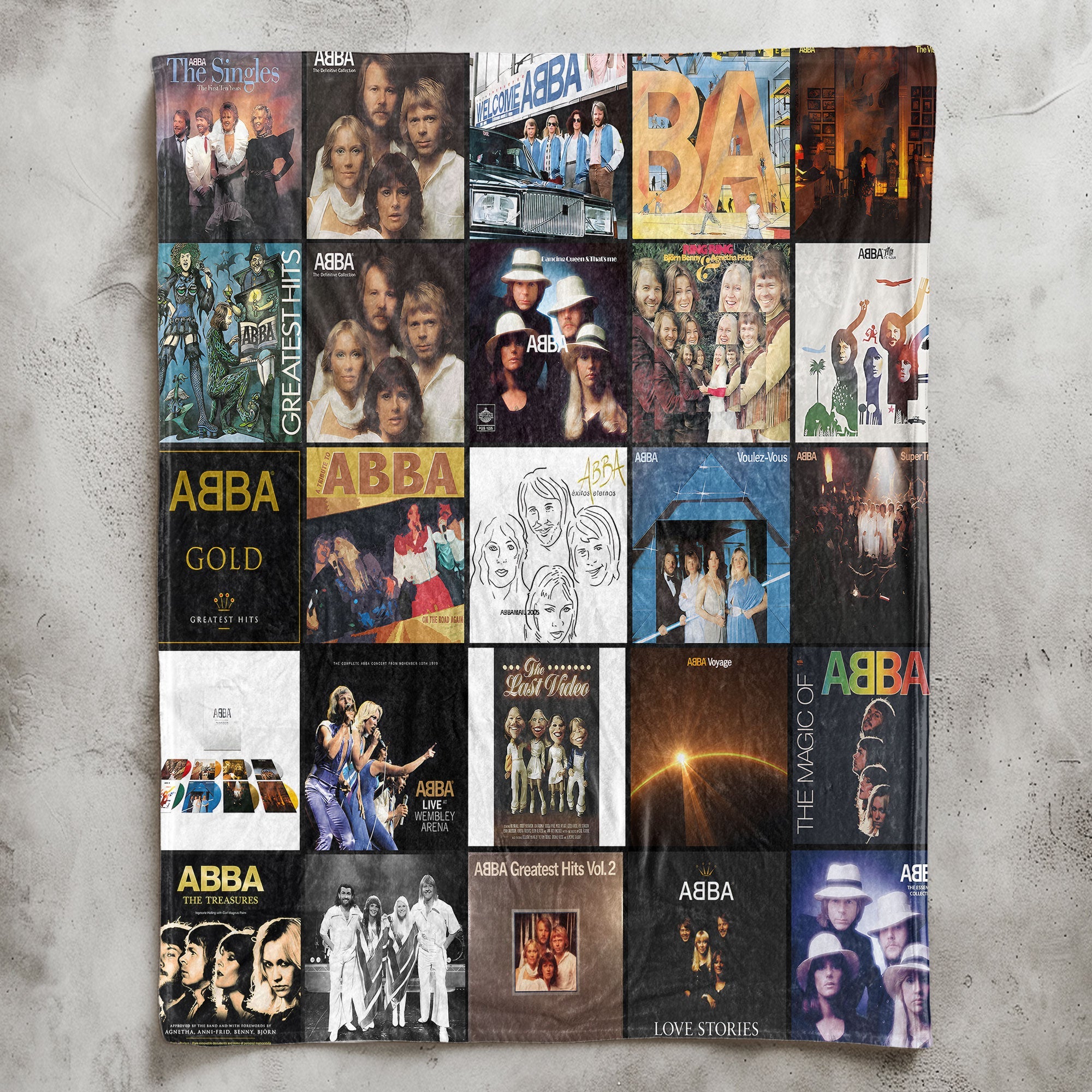 ABBA Sherpa Blanket Cozy Nostalgia Wrapped in Iconic Album Art