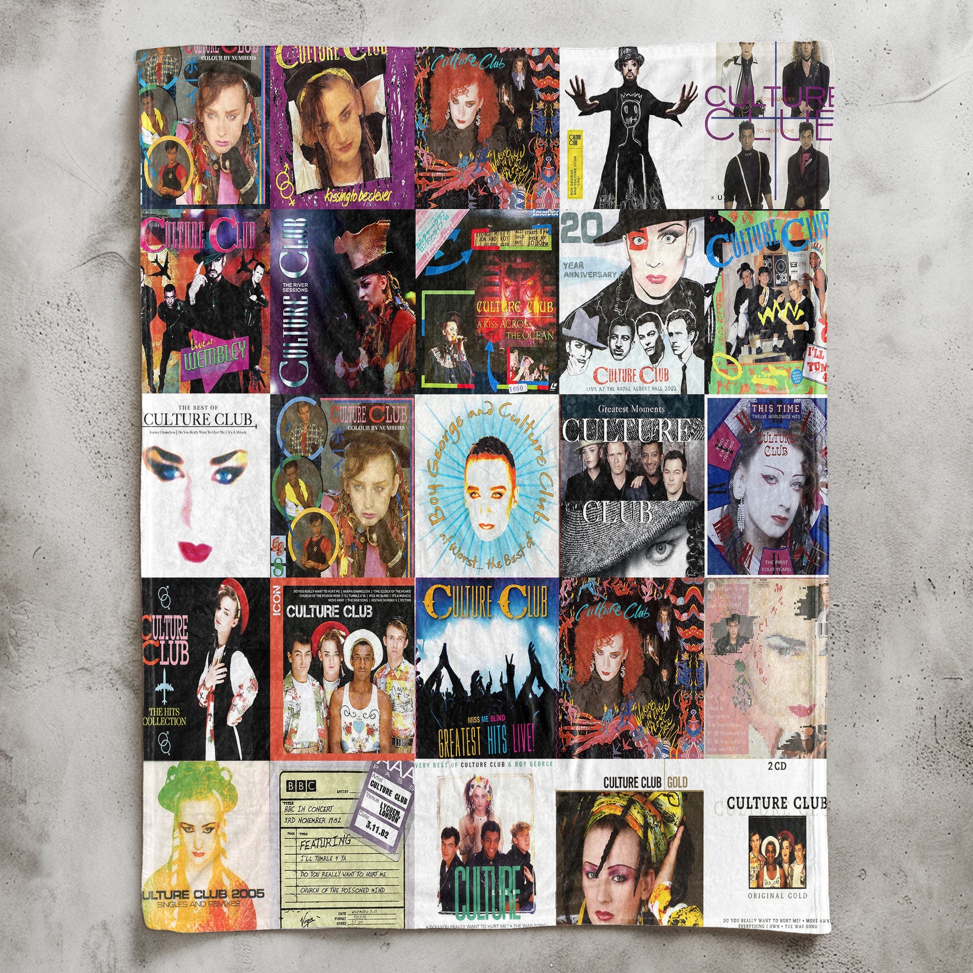 Culture Club Sherpa Blanket A Vibrant Tribute to ’80s Pop Icons