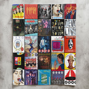 DEVO Sherpa Blanket A New Wave Icon, Reimagined in Cozy Style