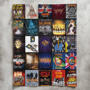 Def Leppard Sherpa Blanket A High-Energy Rock Tribute for True Fans