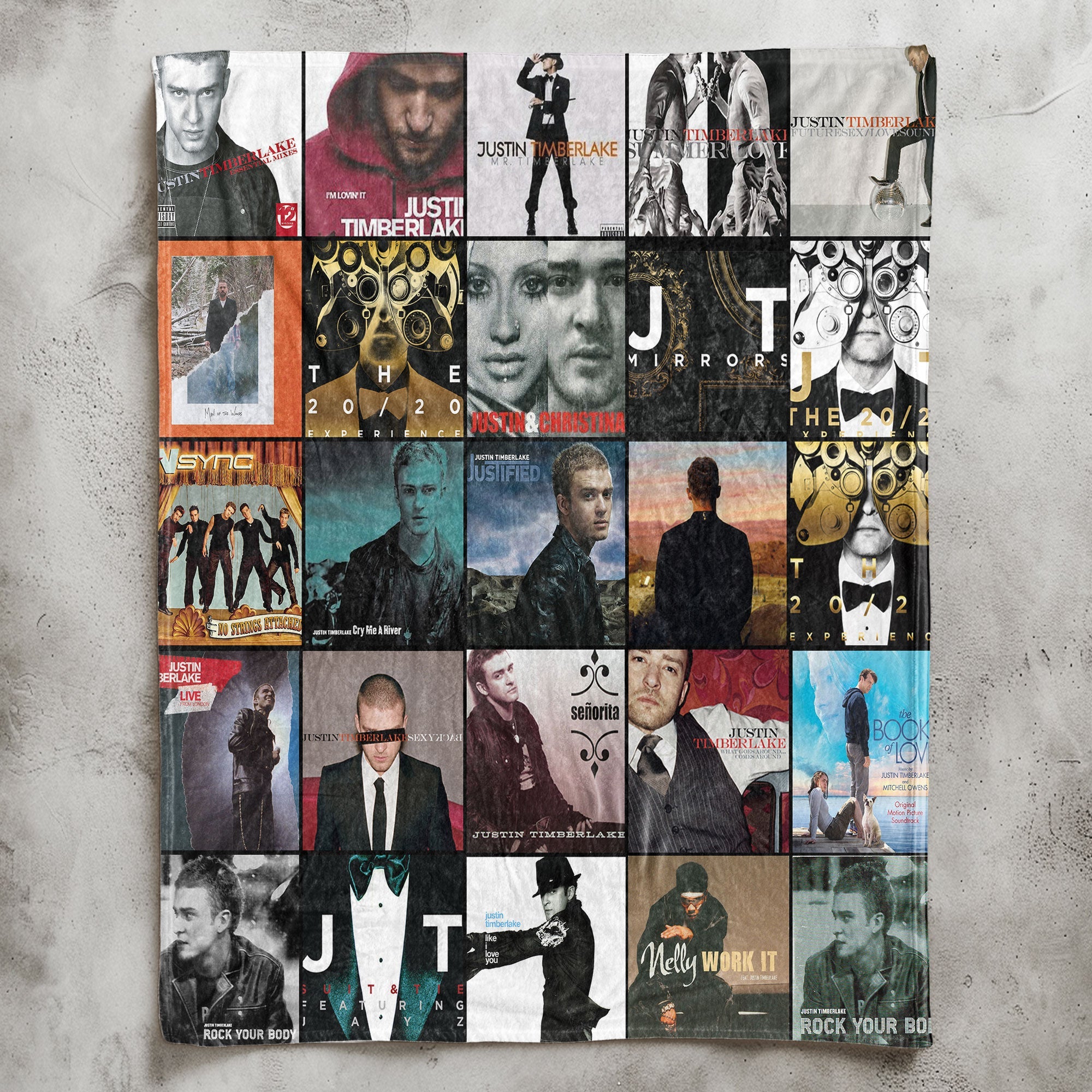 Justin Timberlake Sherpa Blanket A Pop & R&B Icon Tribute for True Fans
