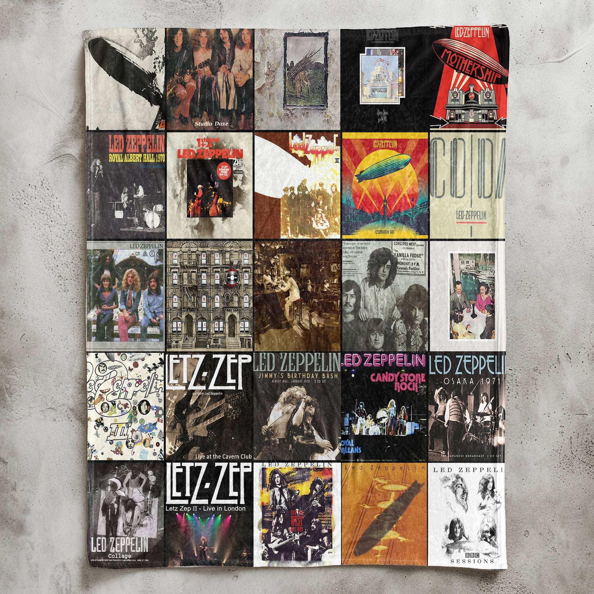 Led Zeppelin Sherpa Blanket A Legendary Album Cover Tribute for True Rock Fans