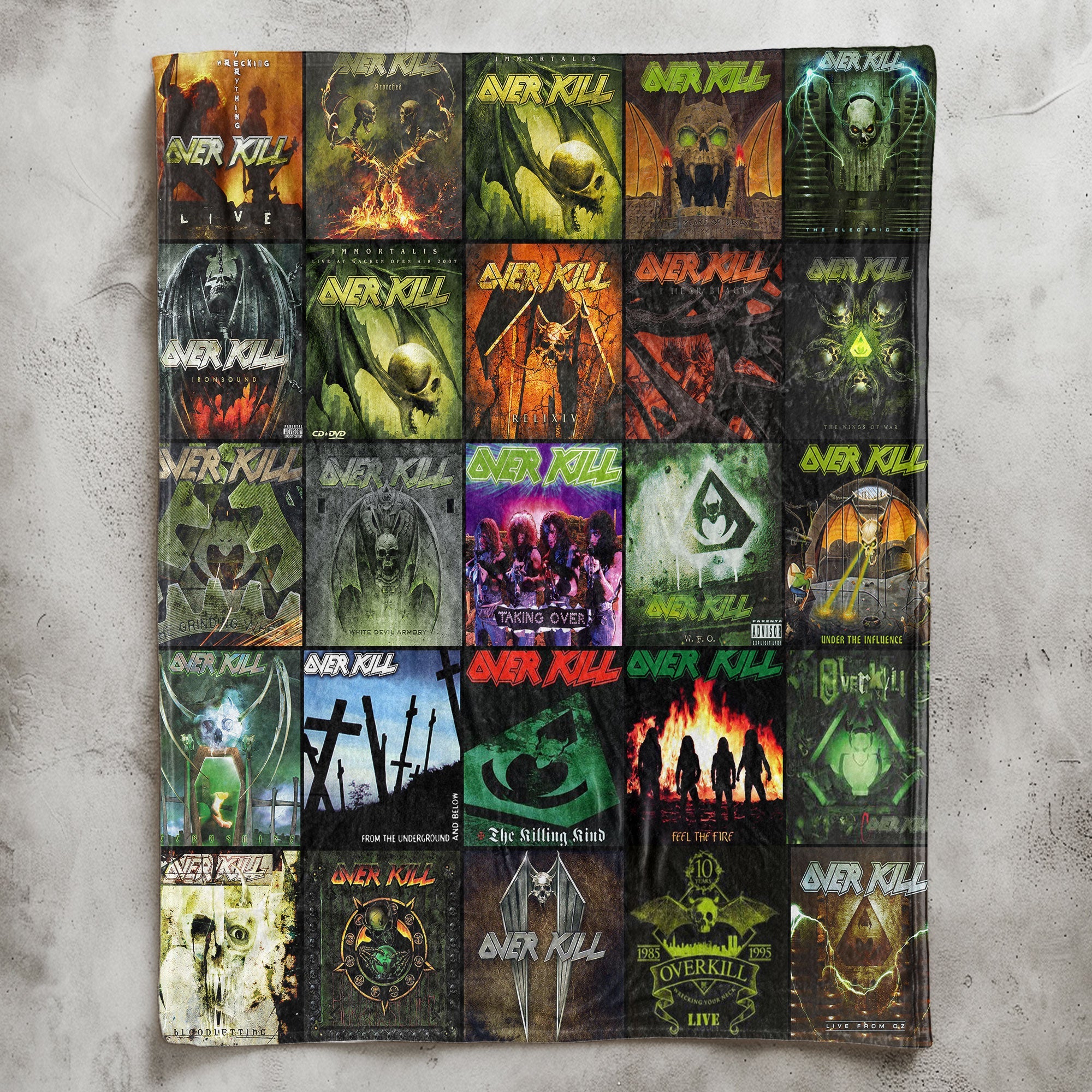 Overkill Sherpa Blanket A Thrash Metal Time Capsule for True Fans