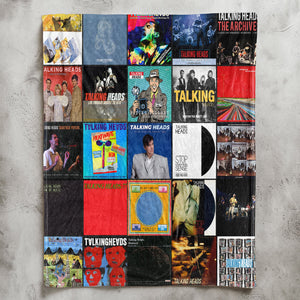 Talking Heads Sherpa Blanket Art Rock Warmth Wrapped in Iconic Album Imagery