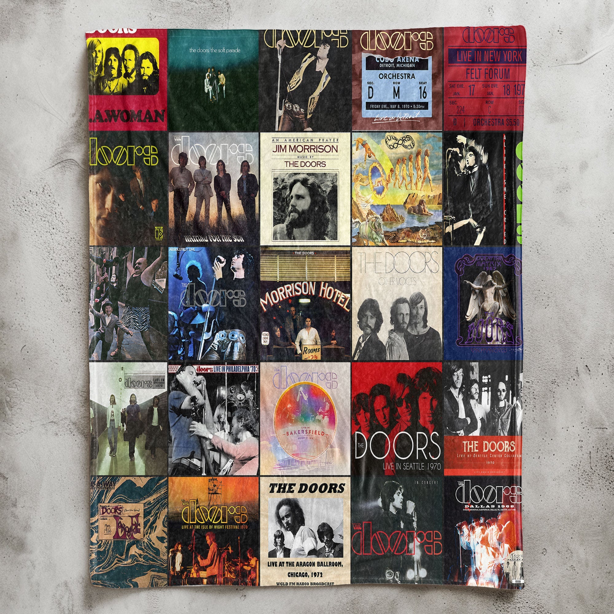 The Doors Sherpa Blanket A Psychedelic Rock Tribute for True Fans