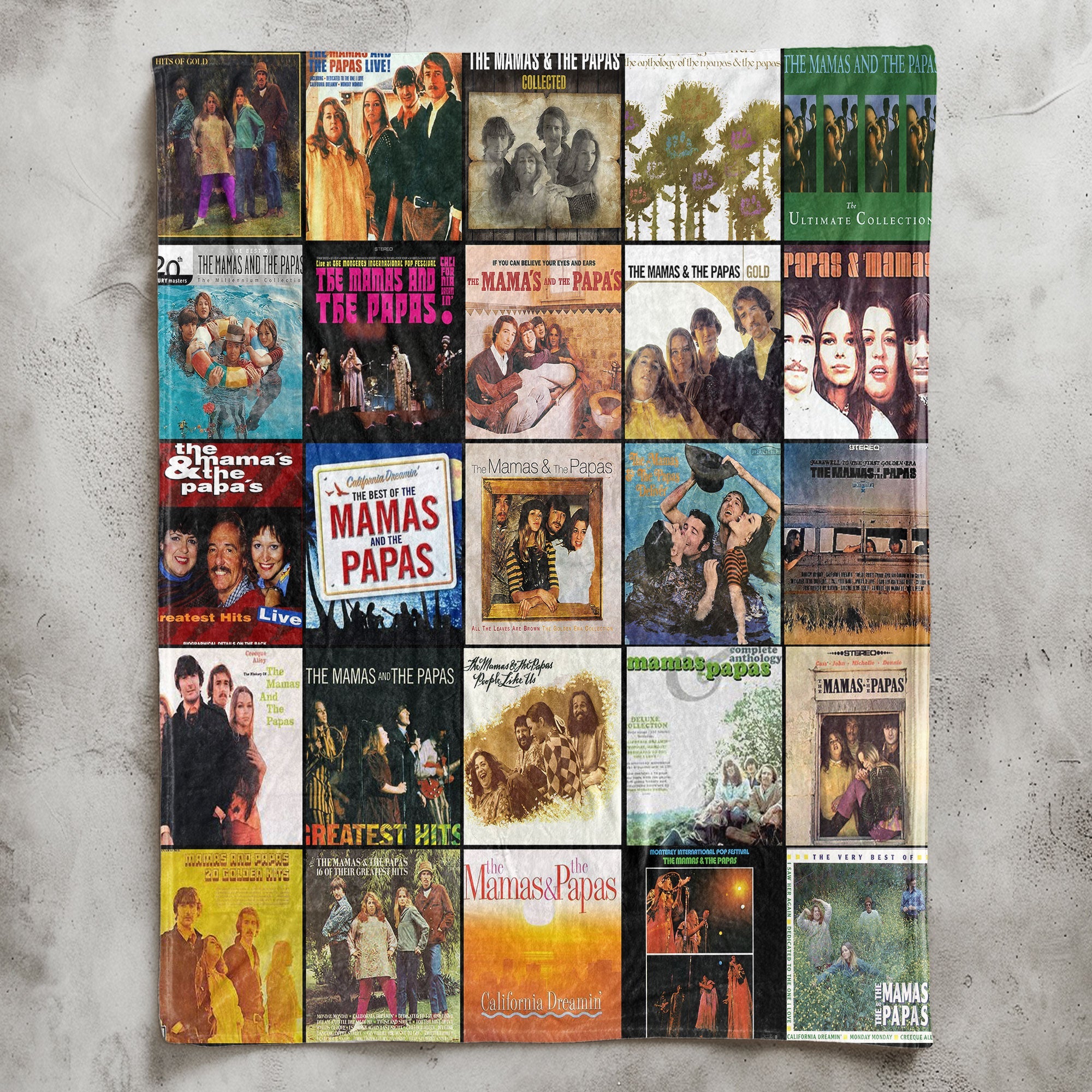 The Mamas & The Papas Sherpa Blanket A California Dreaming Nostalgia Quilt