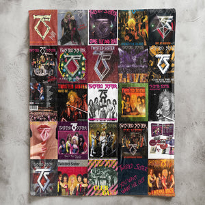 Twisted Sister Sherpa Blanket A Loud ’n’ Proud Rock Nostalgia Quilt