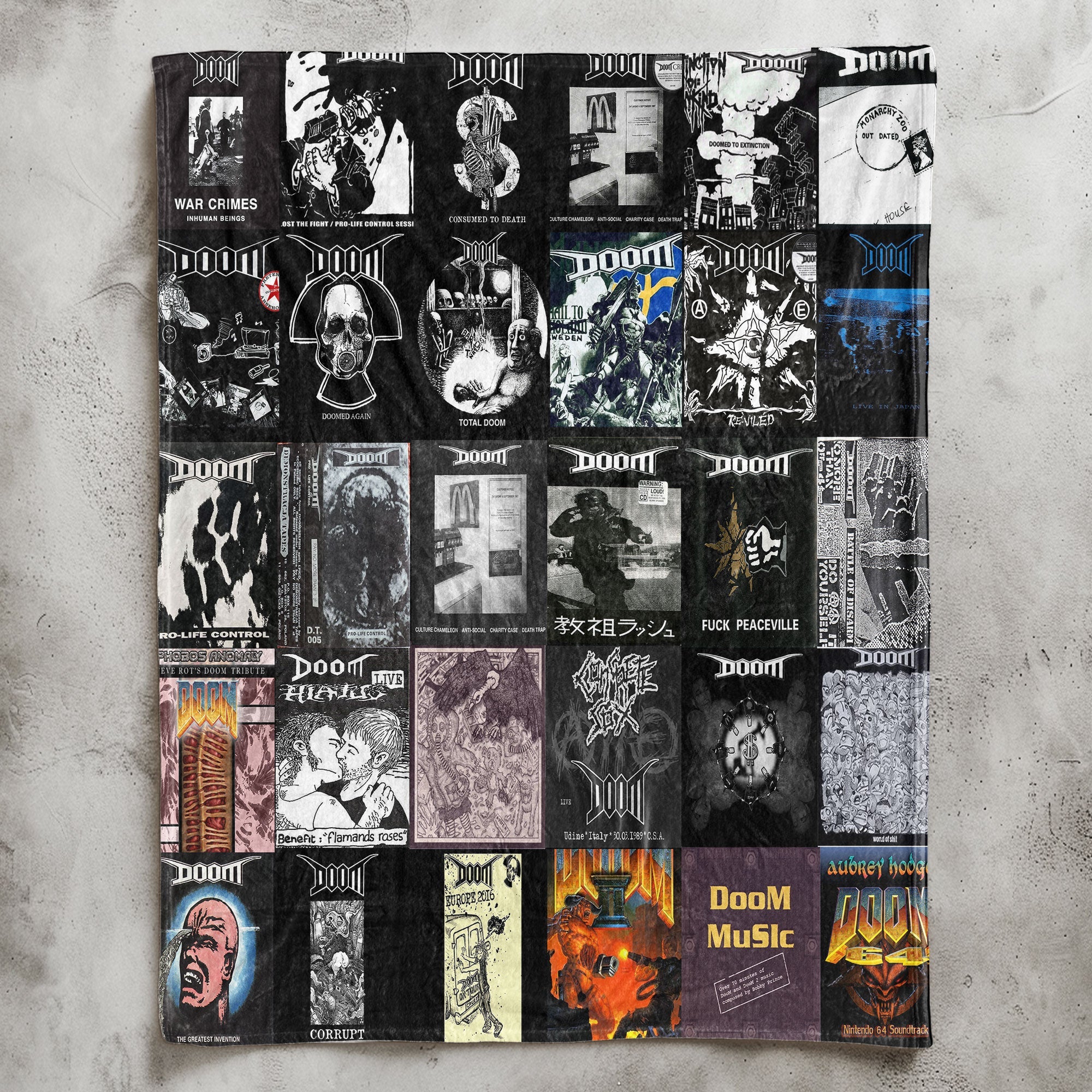 DOOM Sherpa Blanket A Raw, Underground Tribute to Punk Legend
