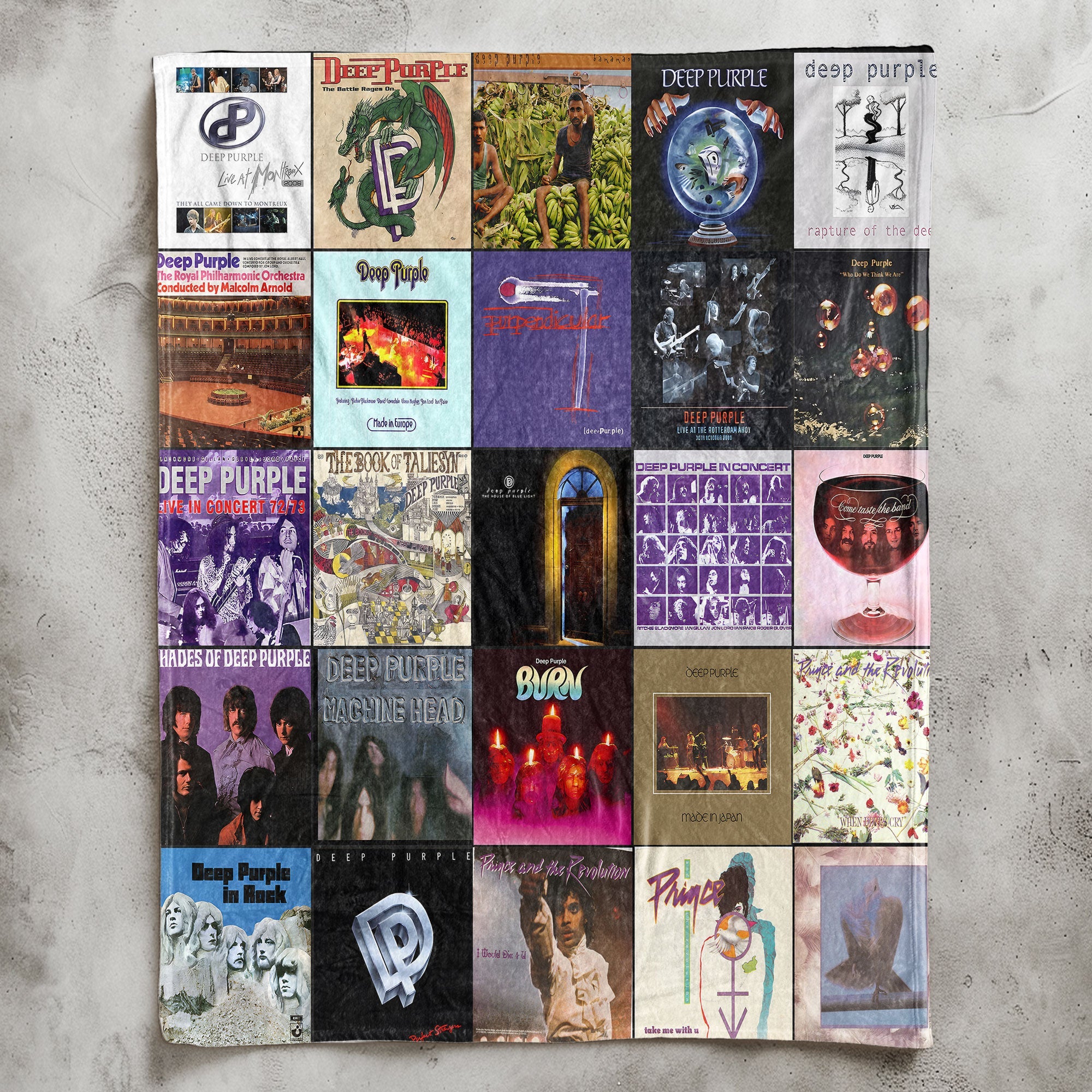 Deep Purple Sherpa Blanket Classic Rock Warmth for True Legends Fans