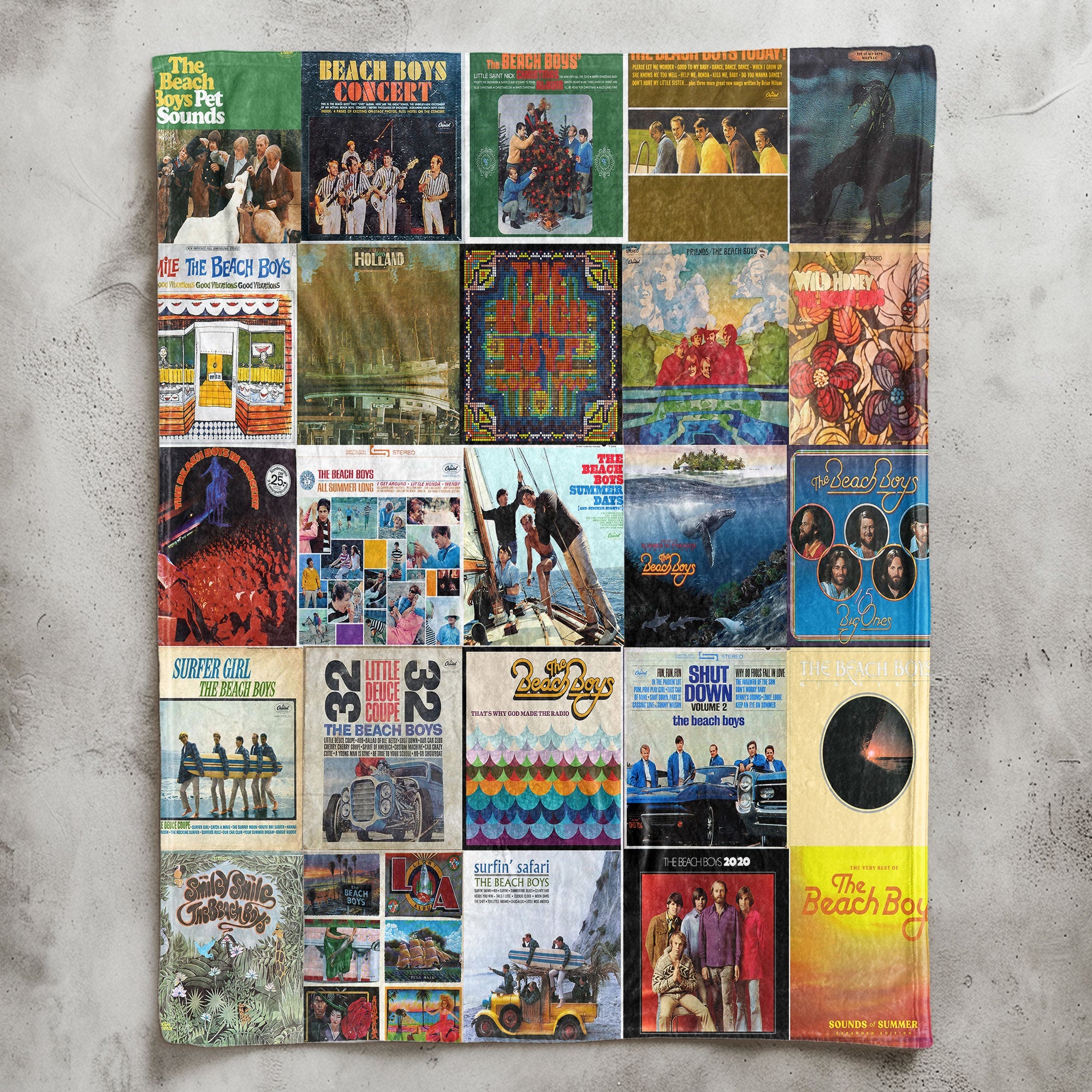 The Beach Boys Sherpa Blanket A Sun-Soaked Tribute to Timeless California Classics
