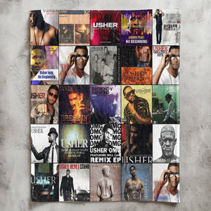 Usher Sherpa Blanket A Hit-Filled Album Cover Tribute for R&B Lovers