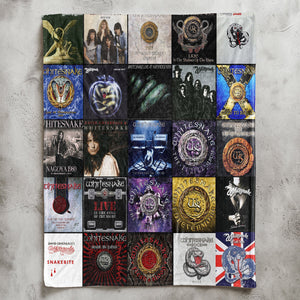 Whitesnake Sherpa Blanket A Legendary Hard Rock Album Collage for True Fans