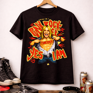 Punk Rocker Comfort Tee “Yes I Am” Vintage Rebel Graphic Shirt
