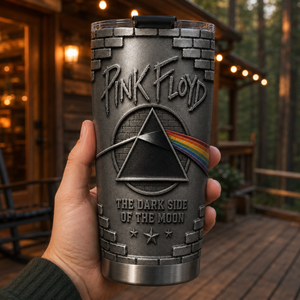 Pink Floyd 3D Printed Stainless Steel Tumbler The Dark Side of the Moon Travel Mug Double Wall Vacuum Insulated Cup
