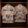 Dire Straits Hawaiian Shirt - Unisex Toile De Jouy Sultans Of Swing Button Up