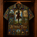 Jethro Tull Hawaiian Shirt - Stained Glass Progressive Rock All-Over Print Button-Up Shirt