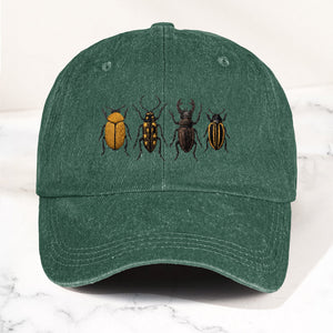 The Beatles Denim Cap Minimalist Beetle Design Dad Hat ( With Box)