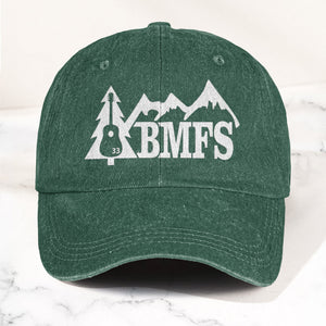 Billy Strings BMFS Acoustic Guitar Mountain Nature Music Merch Denim Cap Retro Vintage Dad Cap Gift For Dad (With Box)