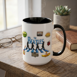 The Beatles Abbey Road Accent Mug Classic Crosswalk Silhouette Coffee Cup