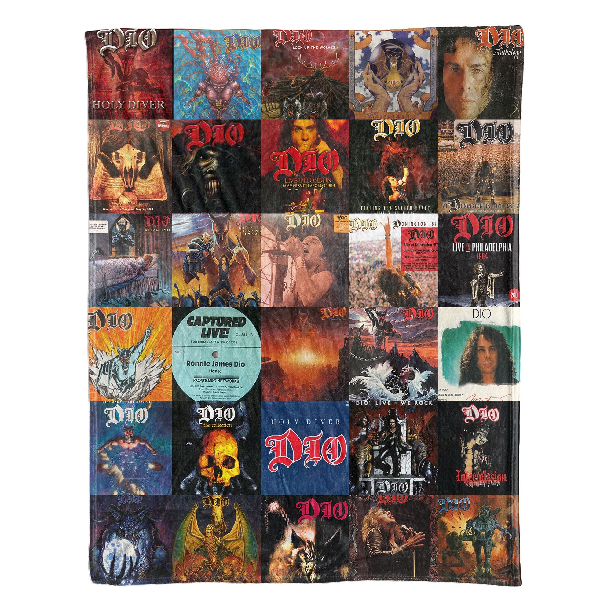 Dio Sherpa Blanket A Heavy Metal Icon Tribute for True Rock Fans
