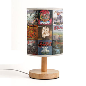Saxon Fabric Lamp Heavy Metal Titans Album Art Collection