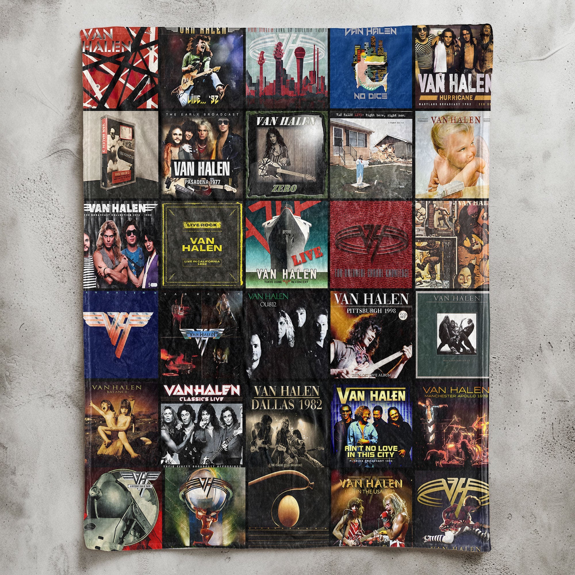 Van Halen Sherpa Blanket A Warm Tribute to Rock’s Wildest Era