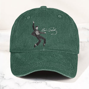 Elvis Presley Jailhouse Rock Pose Hat Classic Rock Music Tribute Cap (With Box)