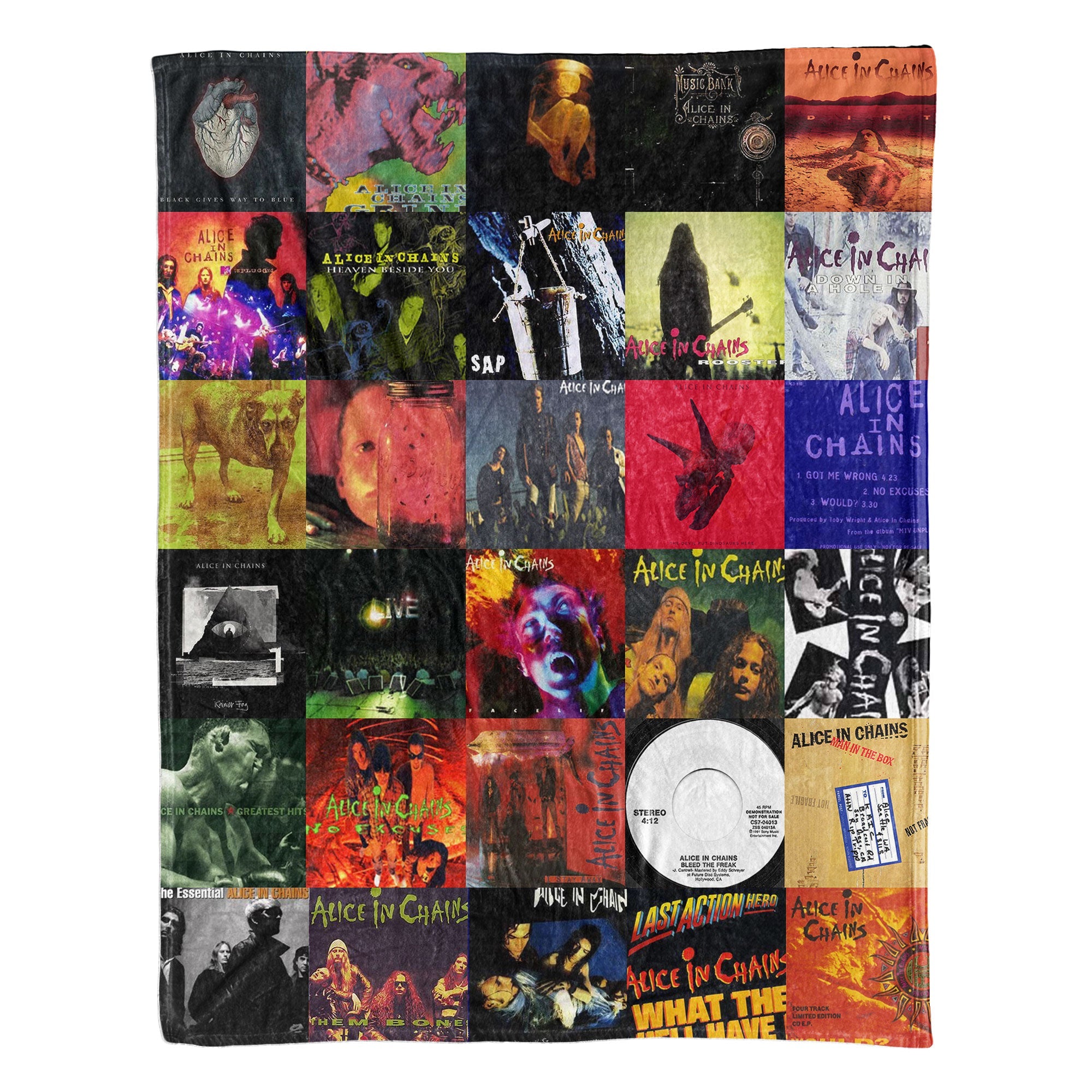 Alice In Chains Sherpa Blanket Grunge Warmth Wrapped in Iconic Album Art