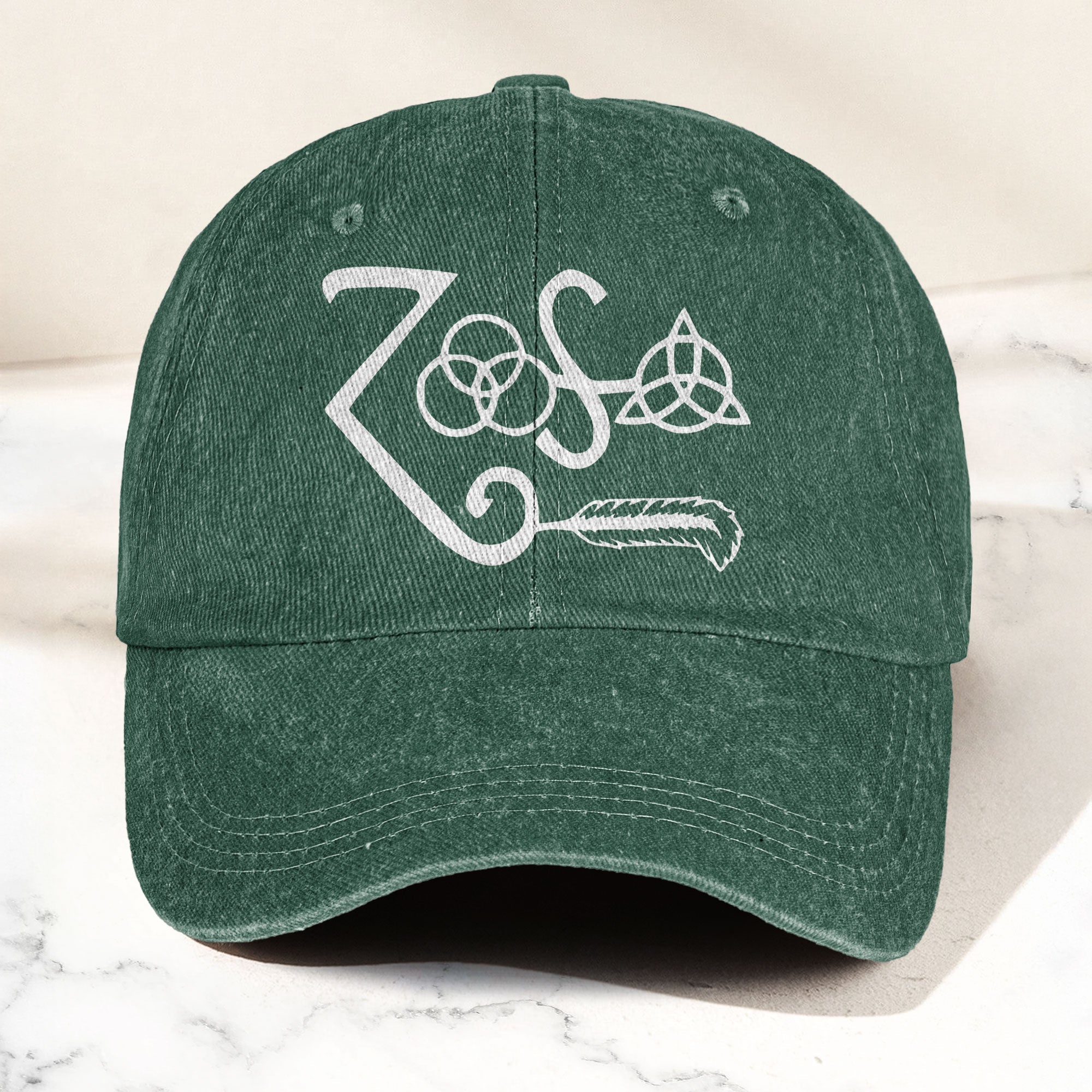Led Zeppelin Denim Cap Retro Classic Rock Music Inspired Dad Hat (With Box)