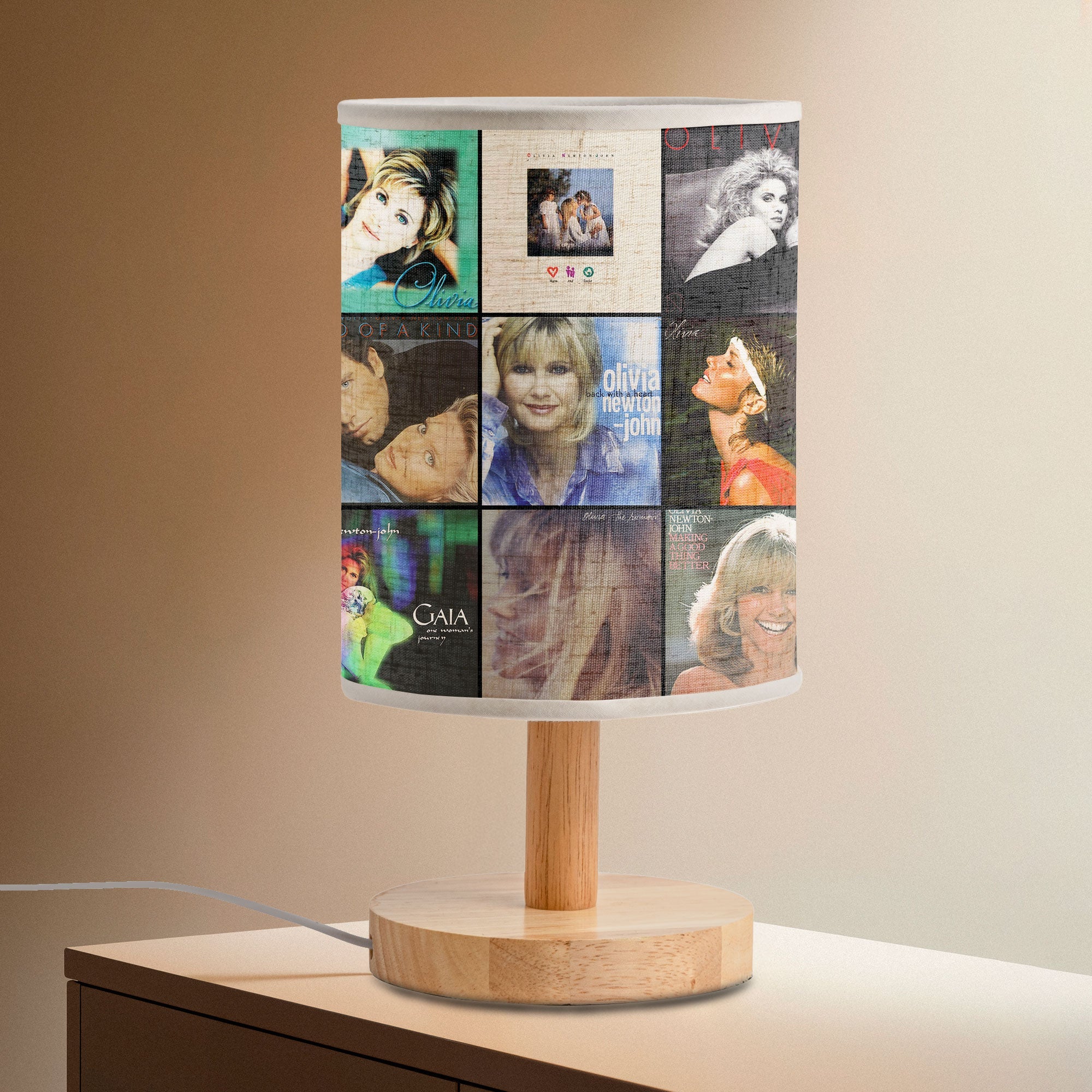 Olivia Newton-John Albums Fabric Lamp Soft Pop Glow