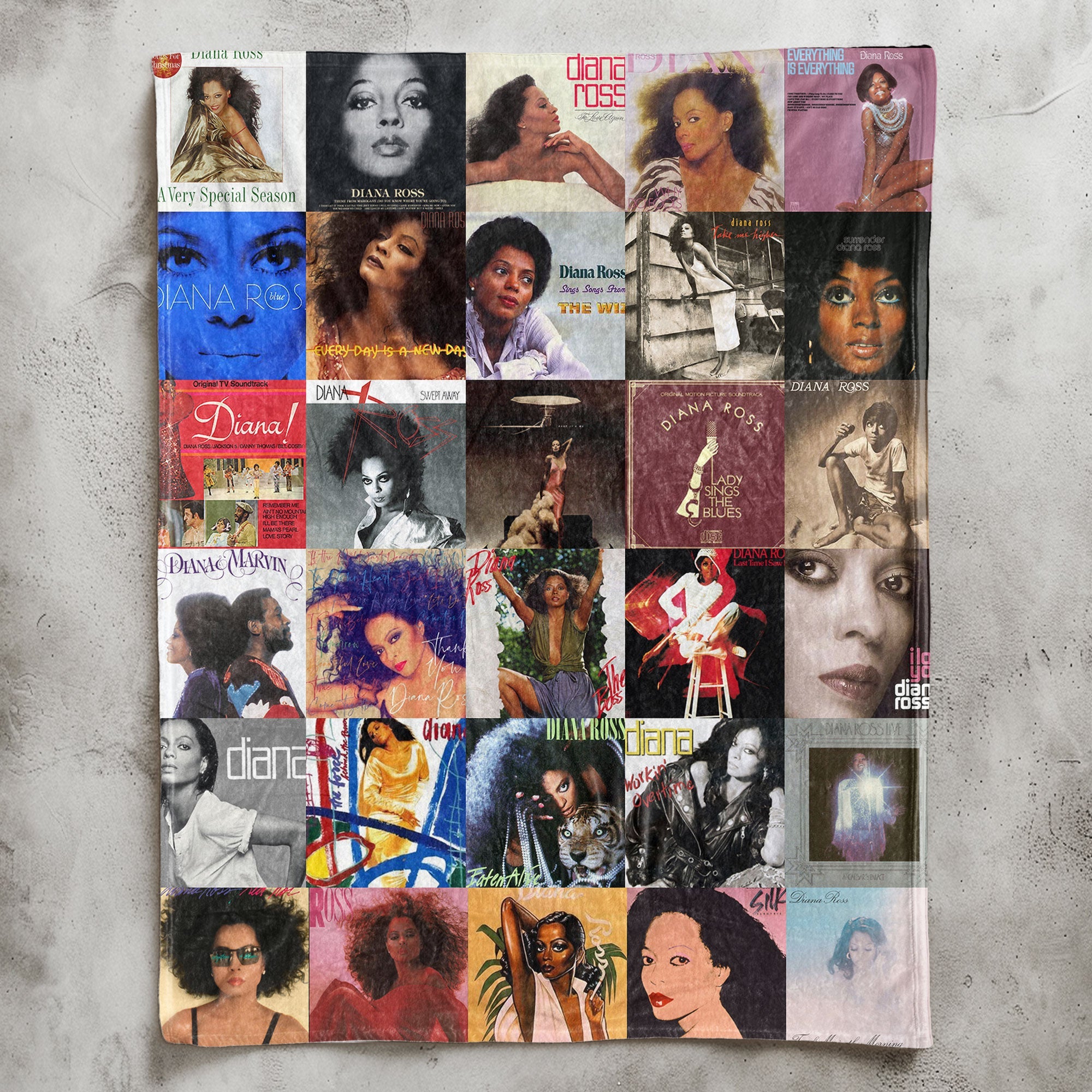Diana Ross Sherpa Blanket A Soul & Motown Icon Wrapped in Comfort
