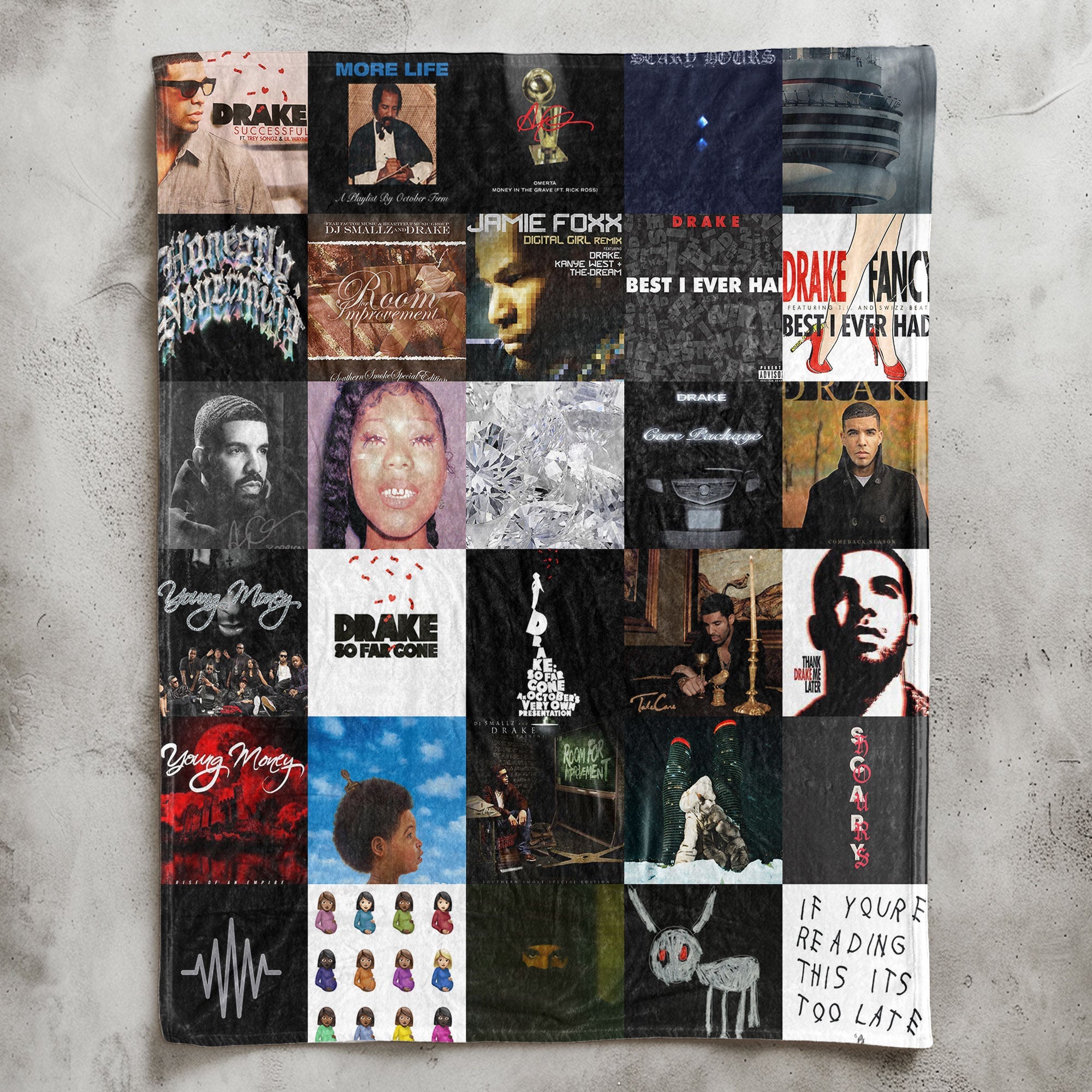 Drake Sherpa Blanket A Luxe Tribute to Every Era of an Icon
