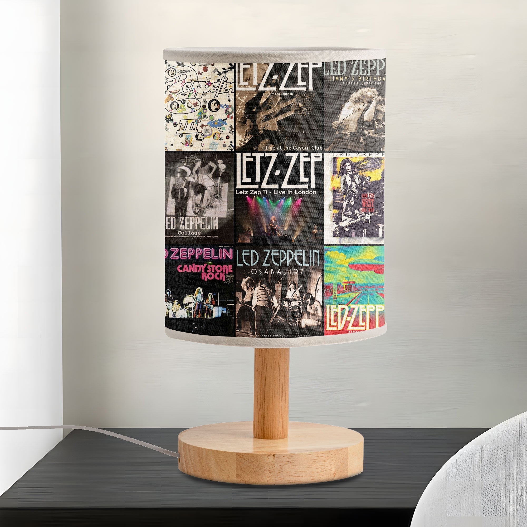 Led Zeppelin Lamp Rock Legends Illuminate the Night