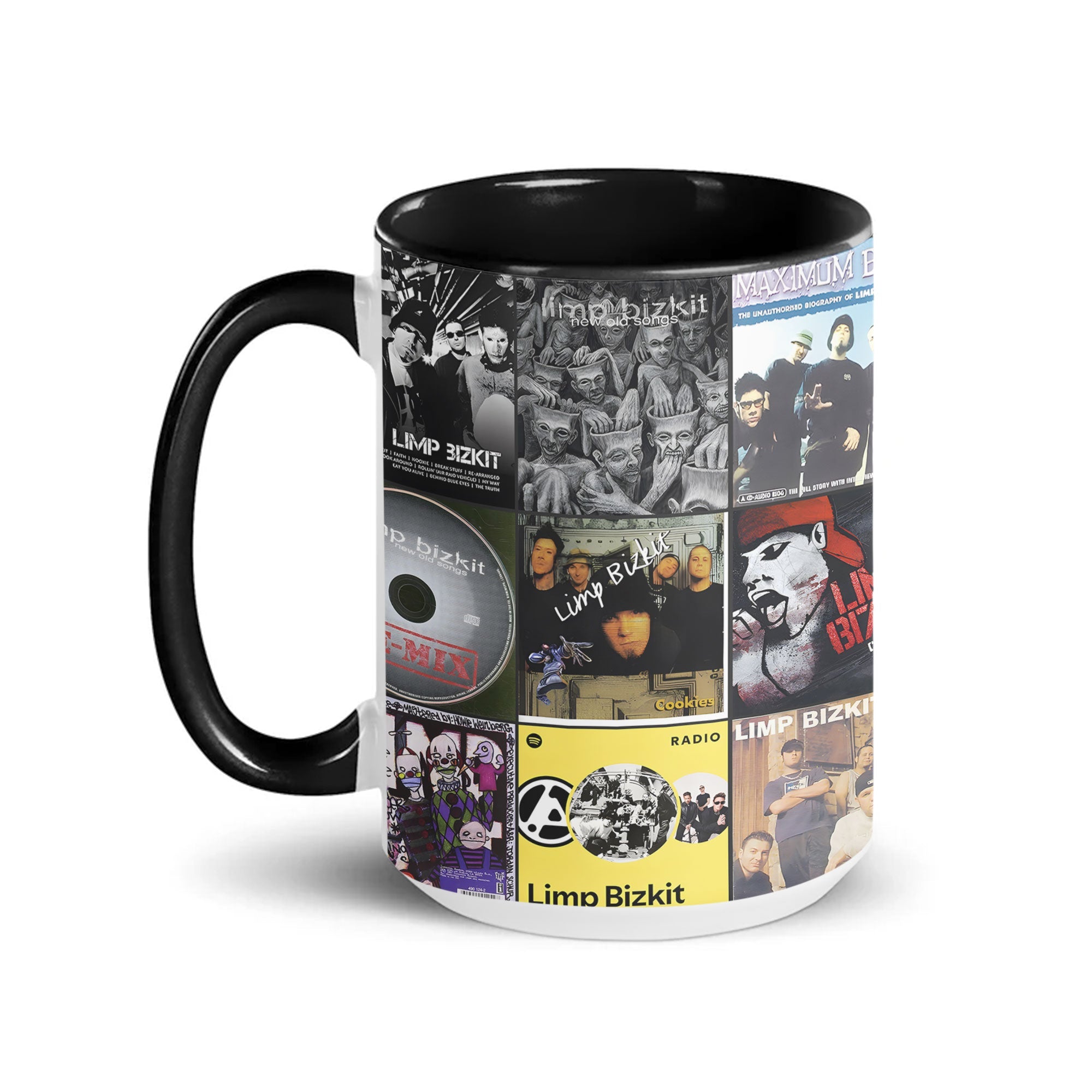 Limp Bizkit Accent Mug Classic Album Cover Collage Gift for Nu-Metal Fans