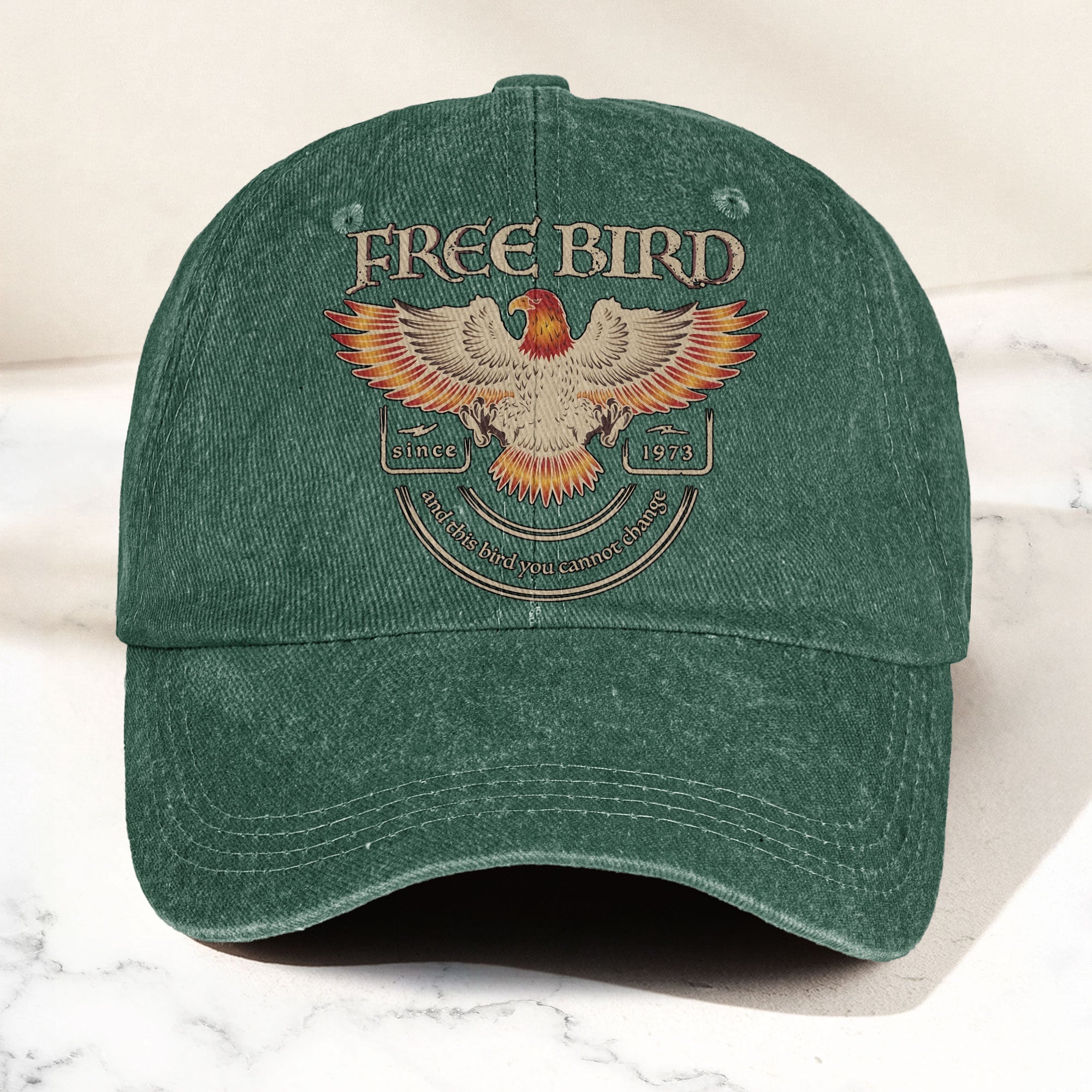 Lynyrd Skynyrd Denim Cap “Free Bird” Vintage Eagle Dad Hat