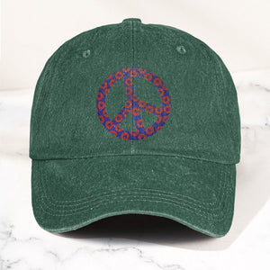 Phish Donut Peace Sign Denim Cap Retro Music Phish Cap Gift For Dad (With Box)