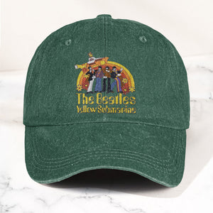 The Beatles Yellow Submarine Denim Dad Cap Iconic Album Design ( With BOX)