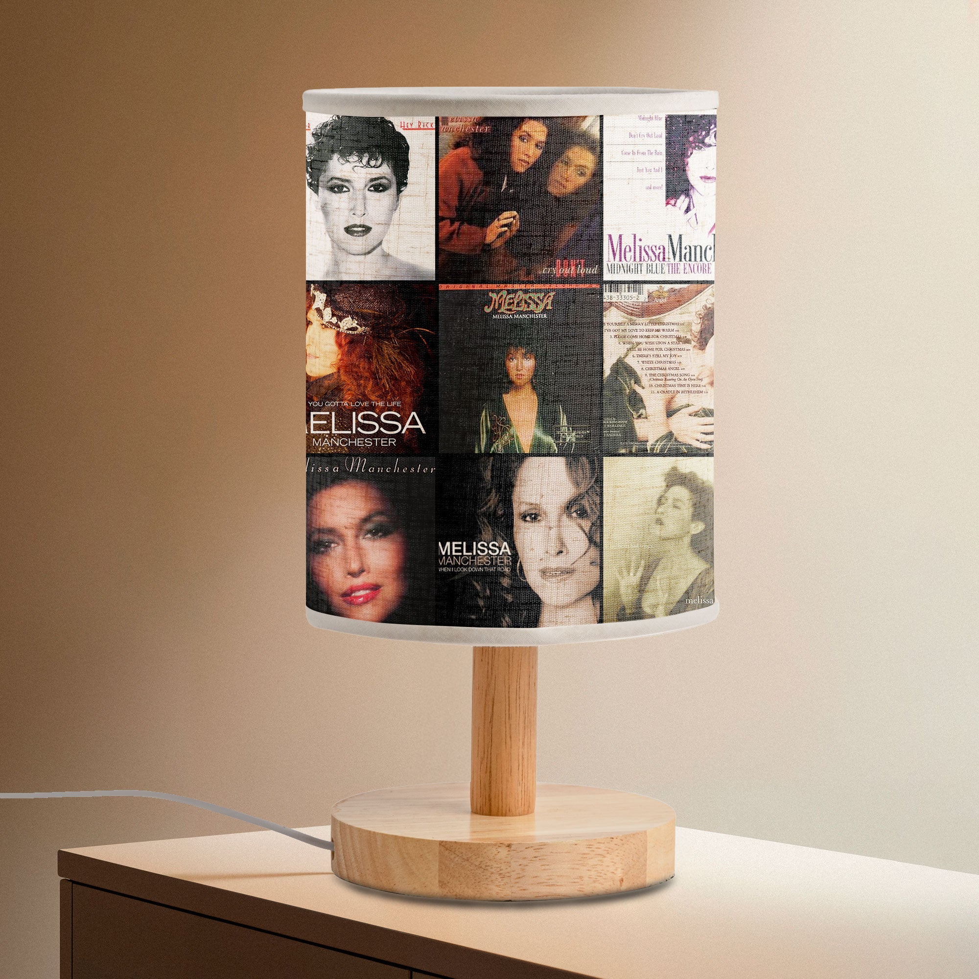 Melissa Manchester Album Cover Lamp Classic Pop Nostalgia Home Decor