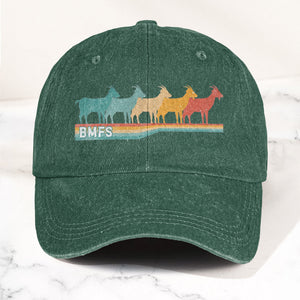 Billy Strings Cosmic Bluegrass BMFS GOAT Retro Vintage Music Merch Denim Cap Retro Vintage Dad Cap Gift For Dad (With Box)