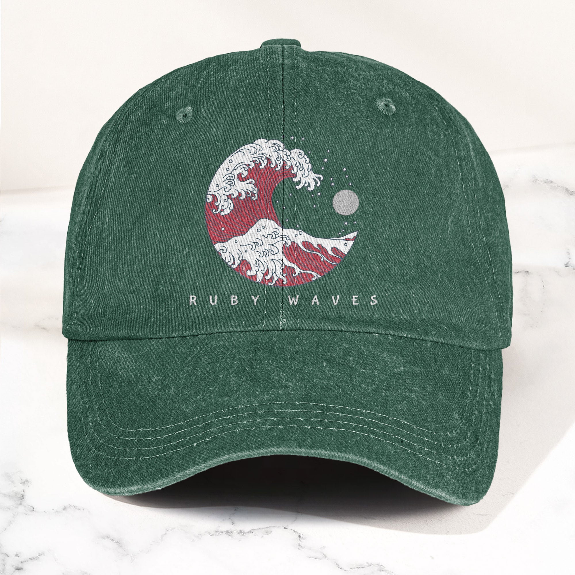 Phish Ruby Waves Denim Cap Retro Music Phish Cap Gift For Dad (With Box)