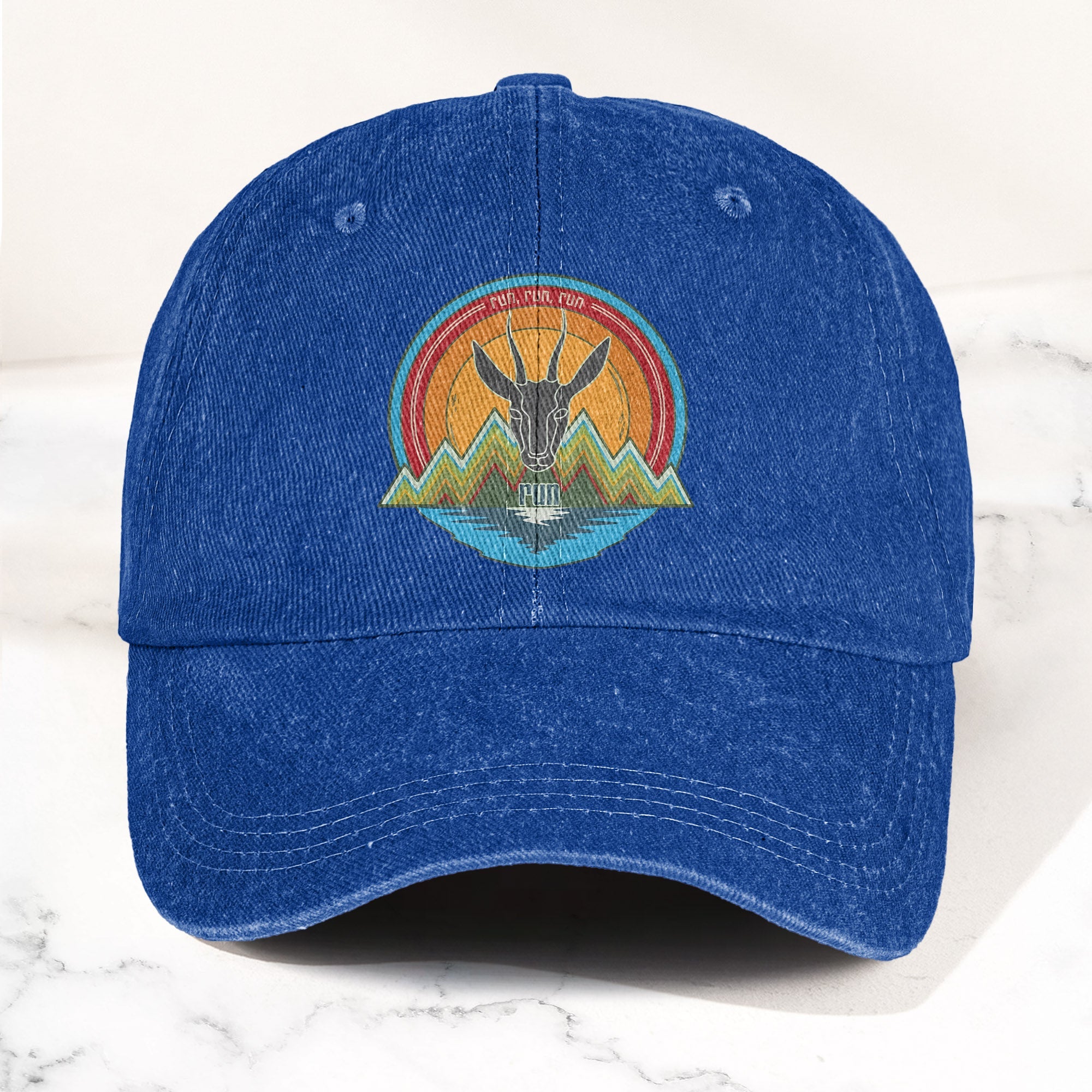 Phish Antelope Run Logo Denim Cap Retro Music Phish Cap Gift For Dad (With Box)