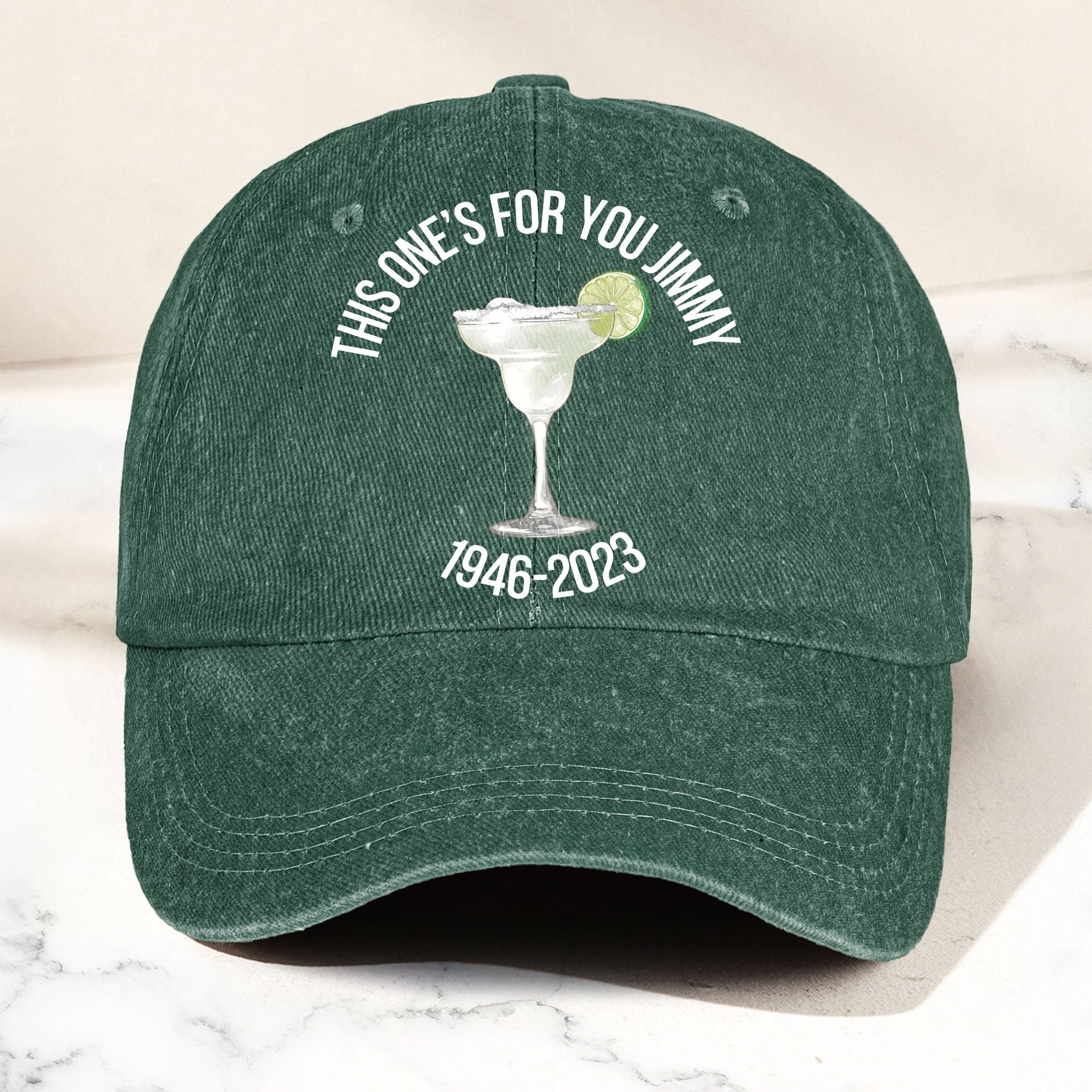 This one's for you Jimmy Denim Cap Retro Jimmy Buffett Tribute Dad Hat (With Box)