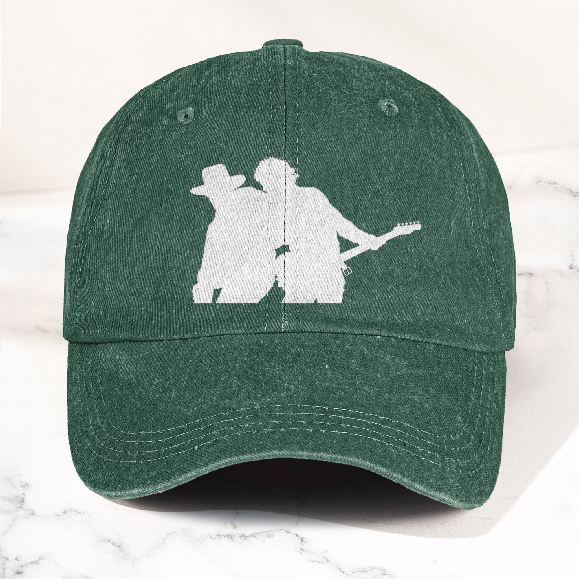 Bruce Springsteen And Clarence Clemons Denim Cap Retro Rock Music Fan Cap (With Box)