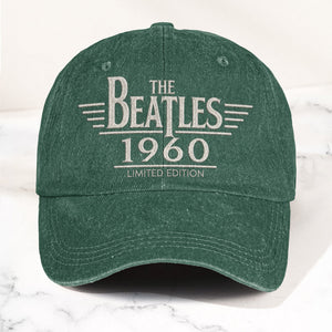 The Beatles 1960 Est Denim Cap Vintage Dad Cap Gift For Dad (With Box)