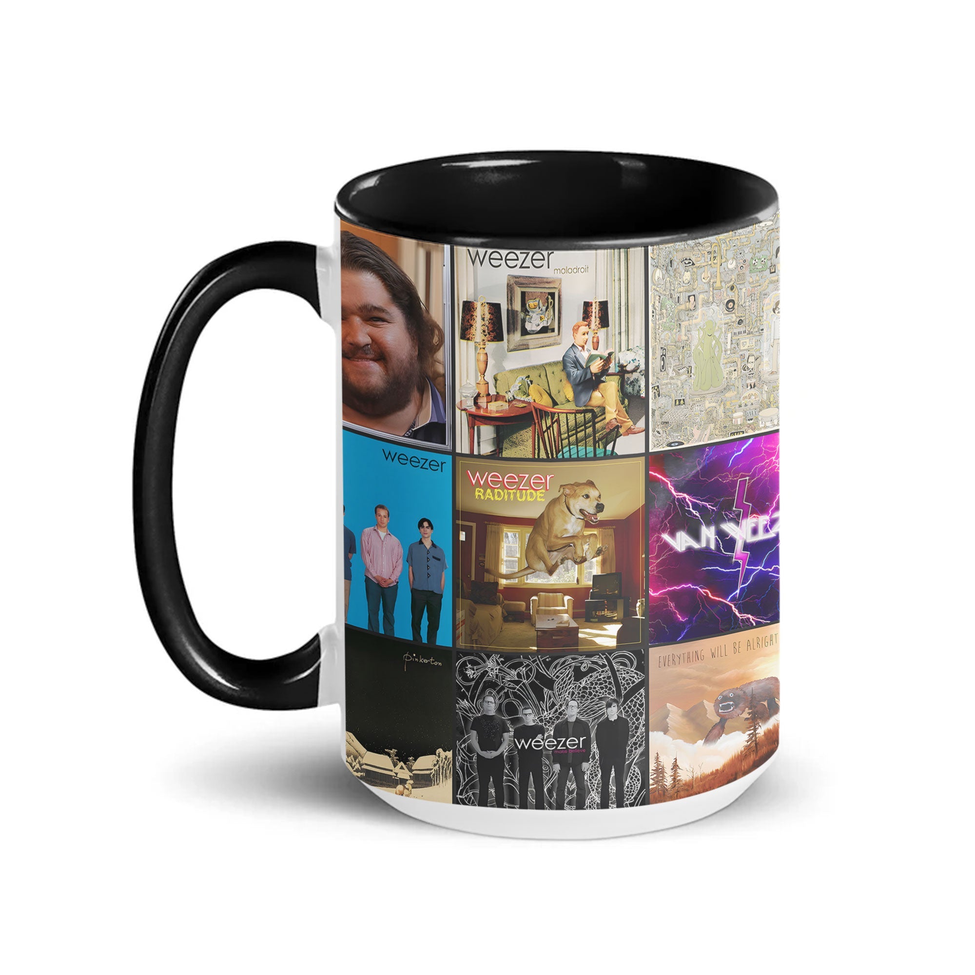 Weezer Accent Mug Alternative Rock Album Art Collage Gift