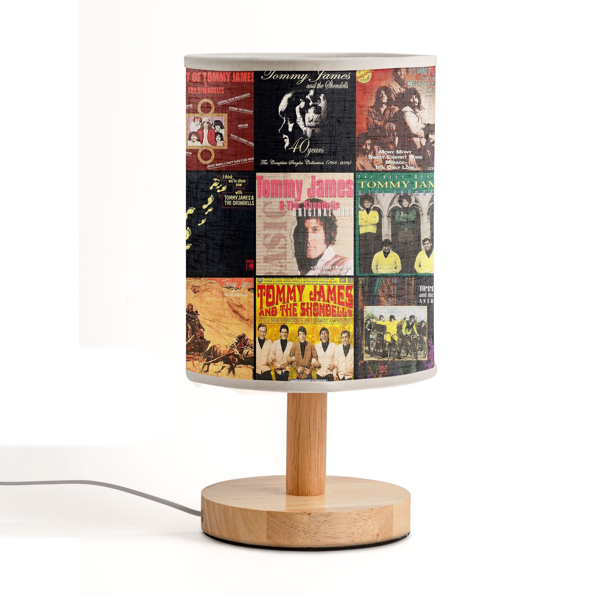 Tommy James & The Shondells Album Art Table Lamp Retro Rock Accent Light