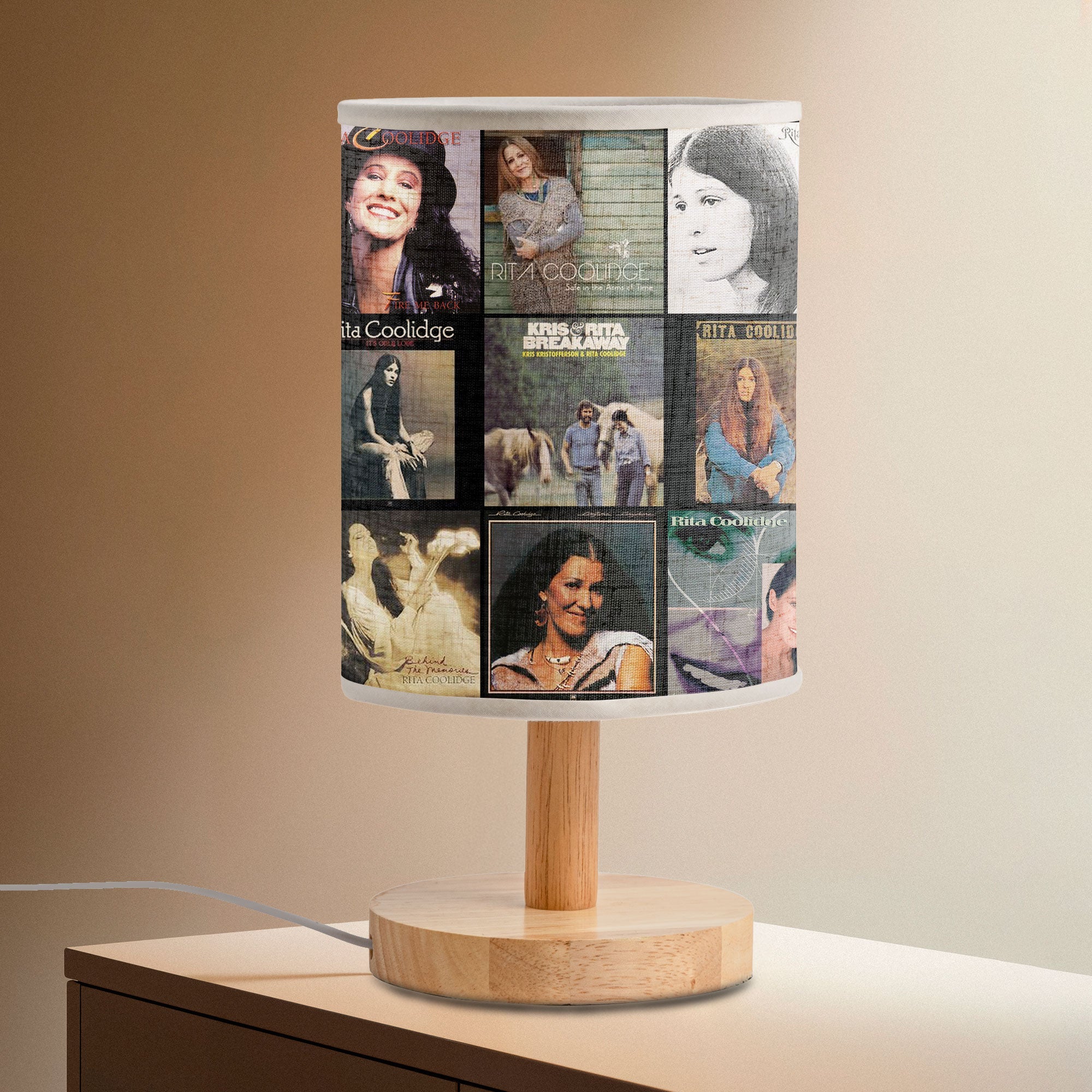 Rita Coolidge Album Cover Lamp Classic Pop & Soul Nostalgia Decor