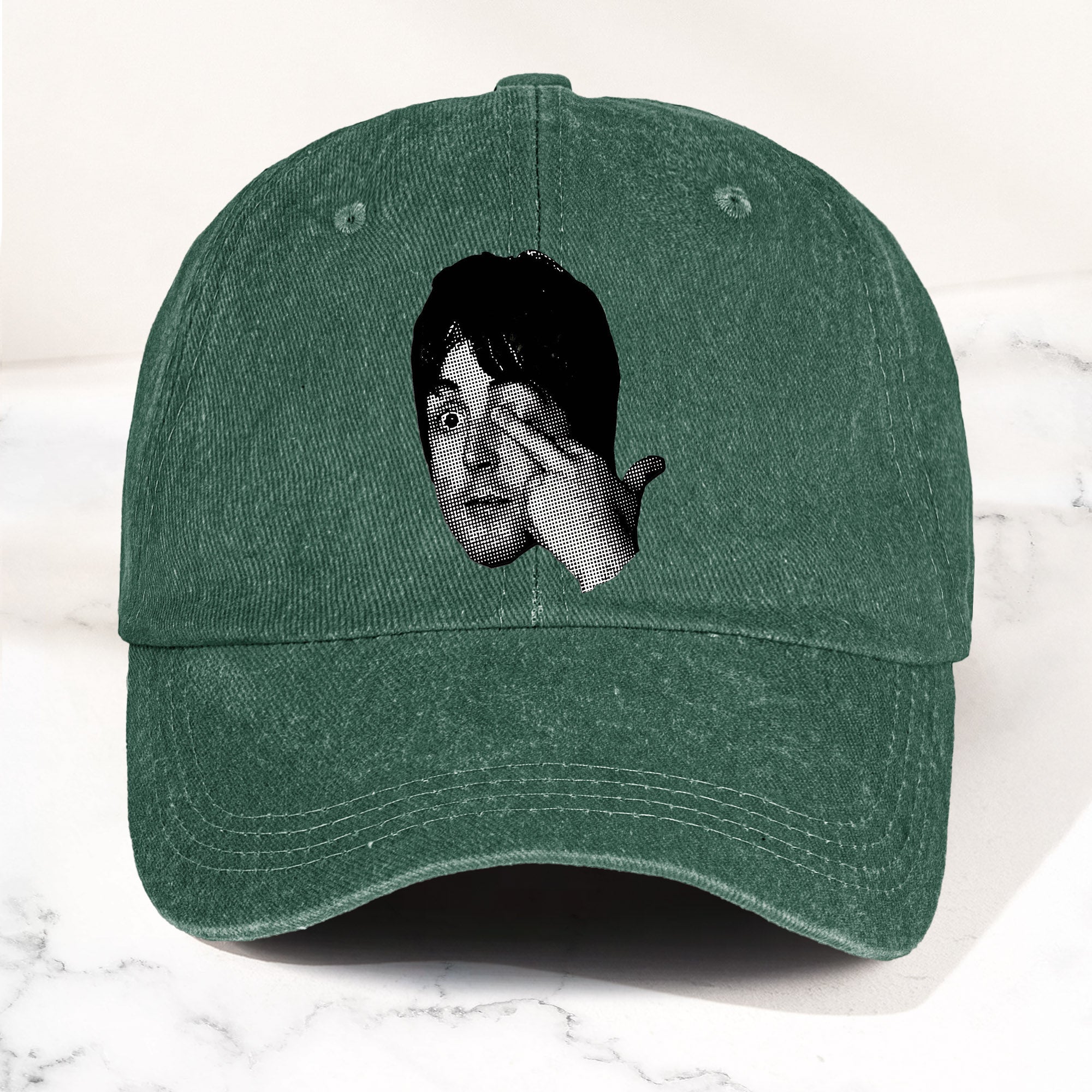Paul McCartney Vintage Portrait Denim Cap The Beatles Retro Dad Hat ( With Box)