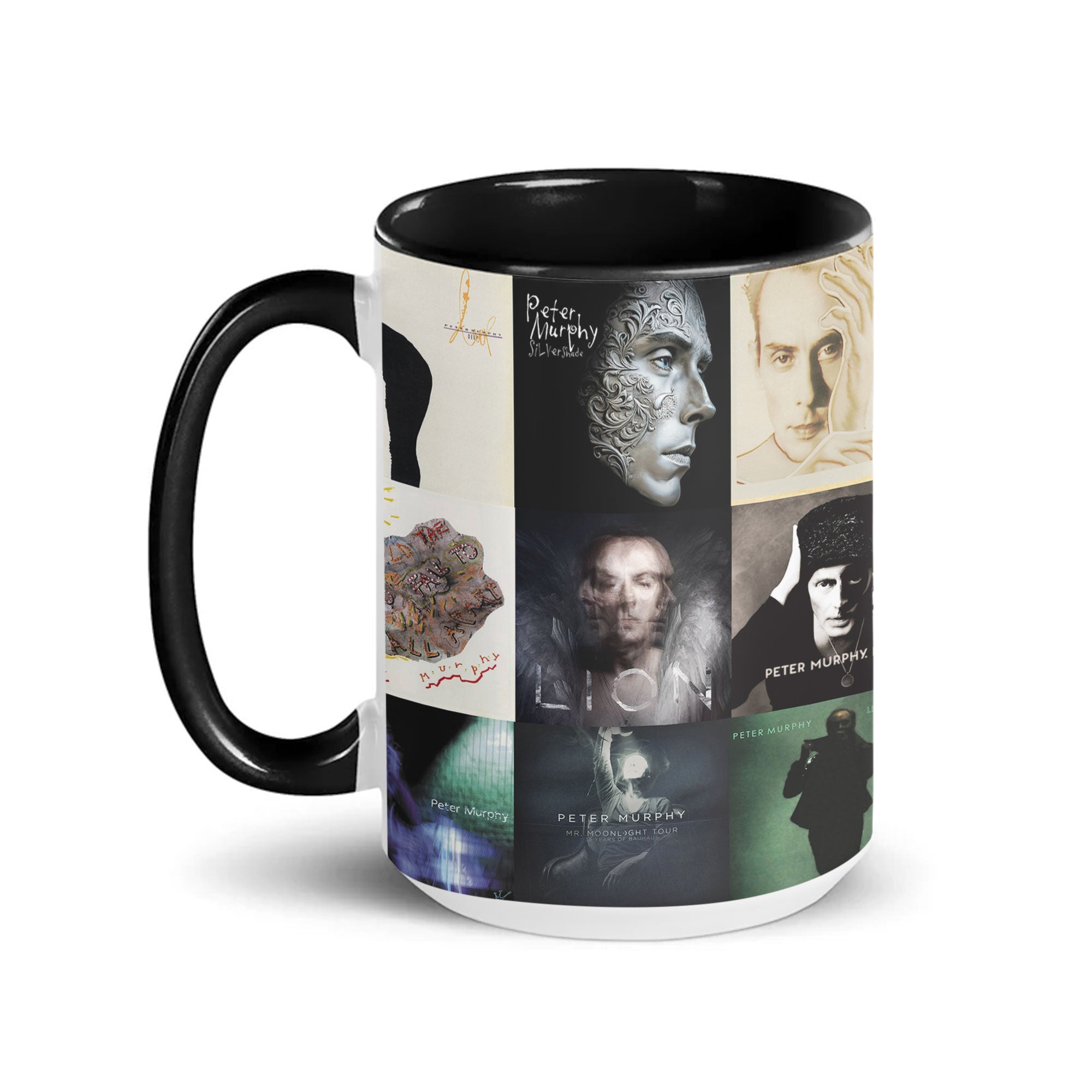 Peter Murphy Accent Mug Gothic Art Rock Album Collage Gift